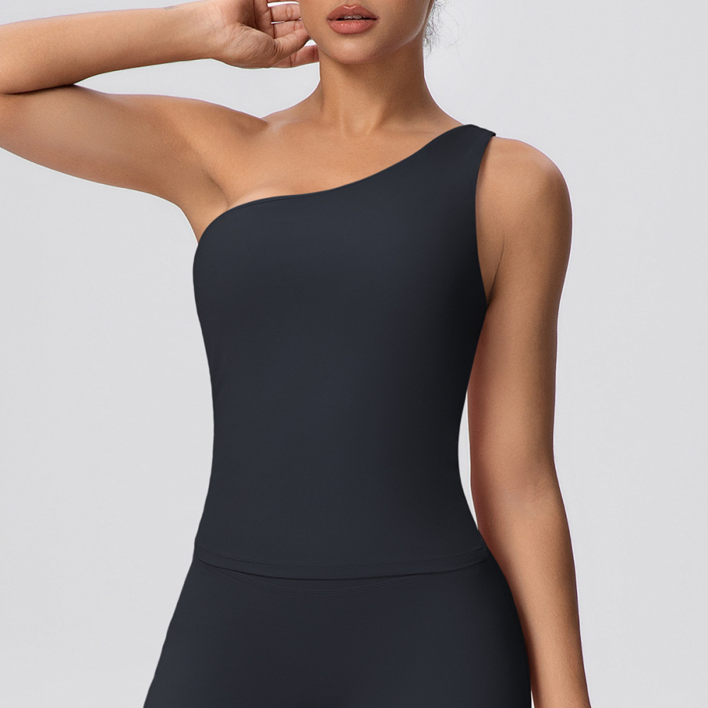 Haut De Sport Moulant Uni Ultra-Extensible, Effet Seconde Peau, 1 Pièce Image2