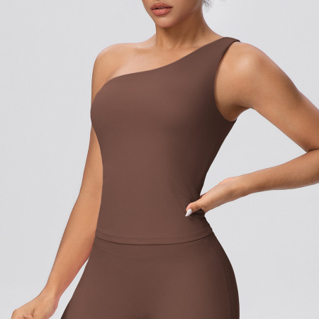 Haut de sport moulant uni ultra-extensible, effet seconde peau, 1 pièce
