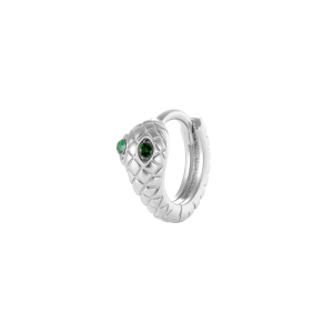 Boucles D'Oreilles Créoles Élégantes Pour Femme, Motif Serpent, Cuivre Et Zircon (1 Pièce) h5 