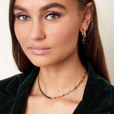 Collier Zircon Et Chaîne