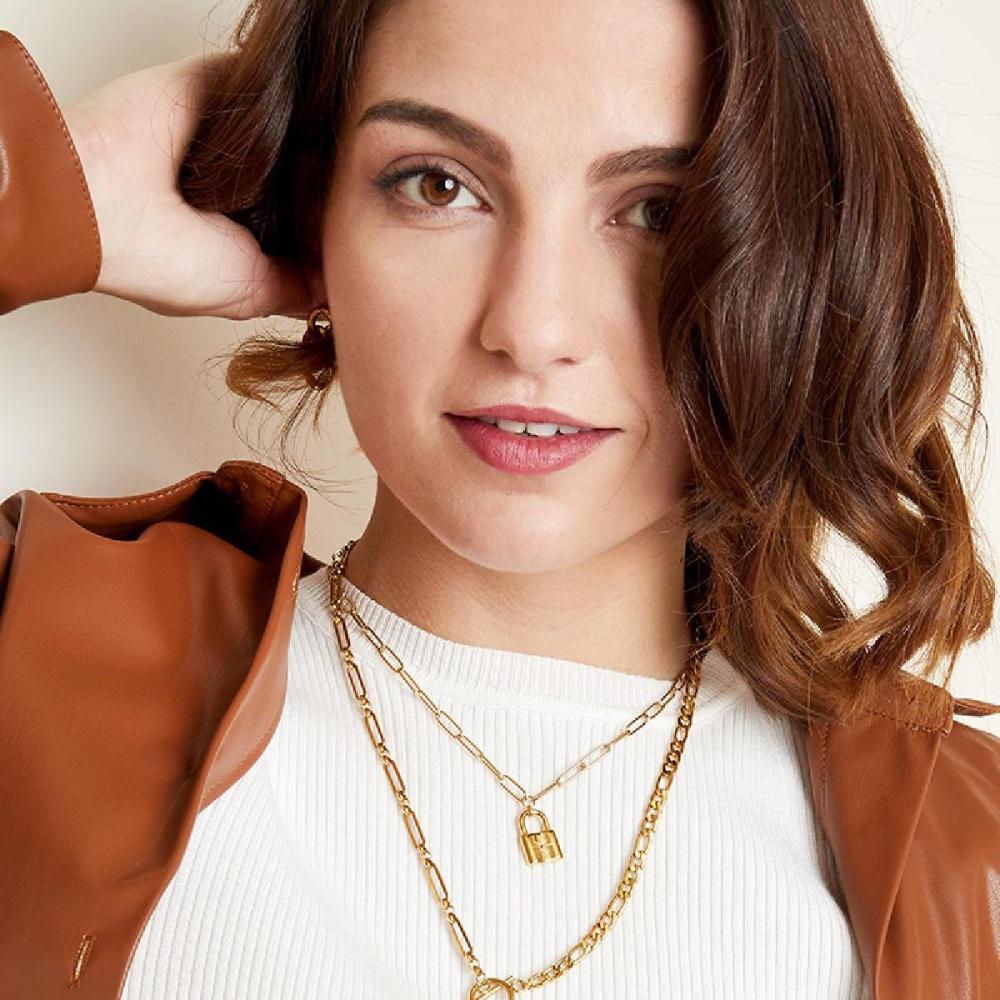 Collier Avec Joli Cadenas Image4