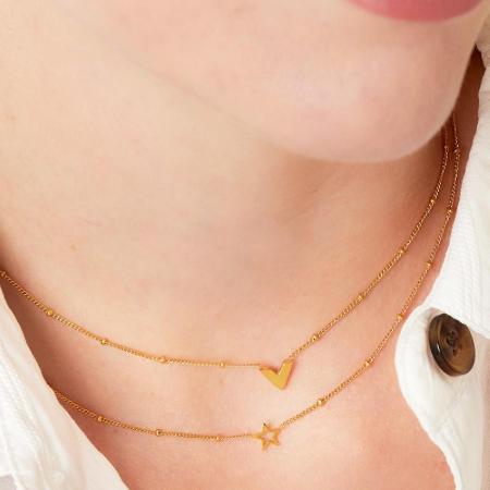 Collier V en acier inoxydable