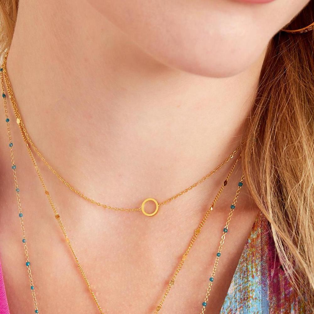Collier Minimaliste Cercle Ouvert Image4