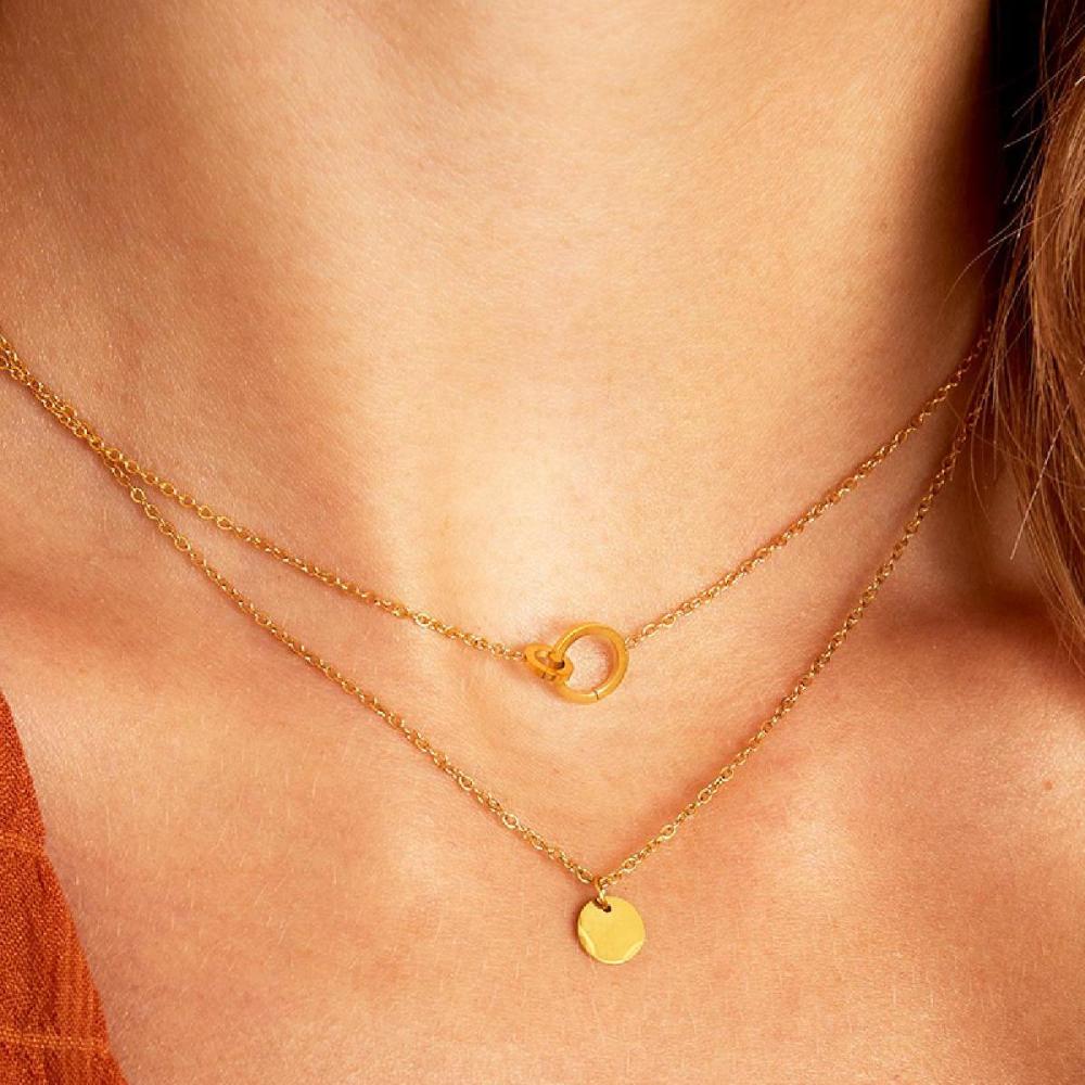 Collier Avec Pendentif Petit Cercle Image4