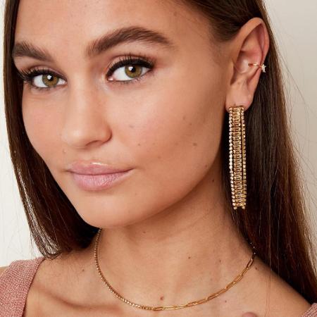 Collier Zircon Et Chaîne
