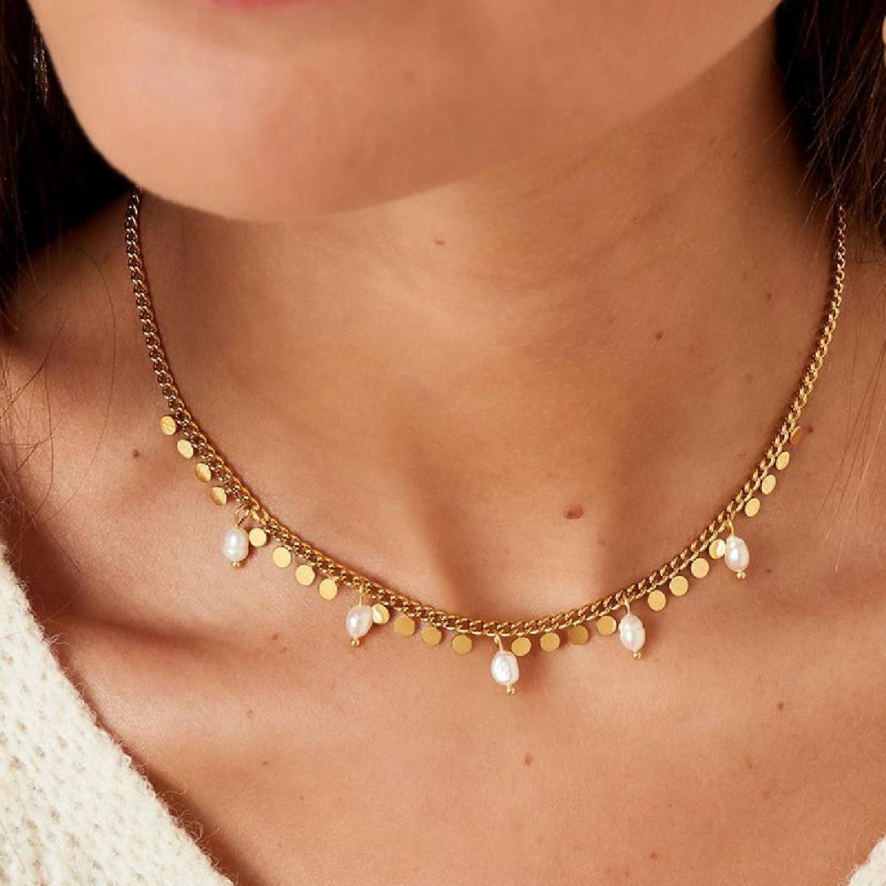 Collier Avec Perles Et Cercles Image4