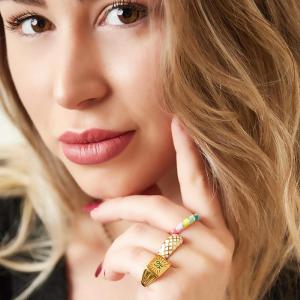 Bague En Acier Inoxydable Expression D'Amour h5 Image3