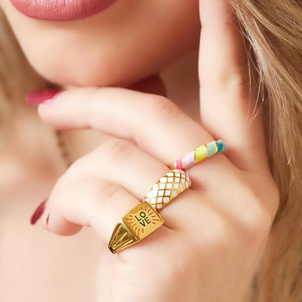 Bague En Acier Inoxydable Expression D'Amour Image4