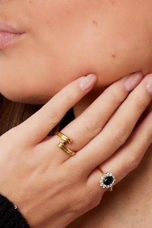 Bague En Acier Inoxydable Chic Argenté 16 h5 Image2
