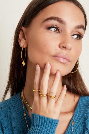 Anneau Bicolore En Acier Inoxydable Anneau Bague One Size h5 Image5