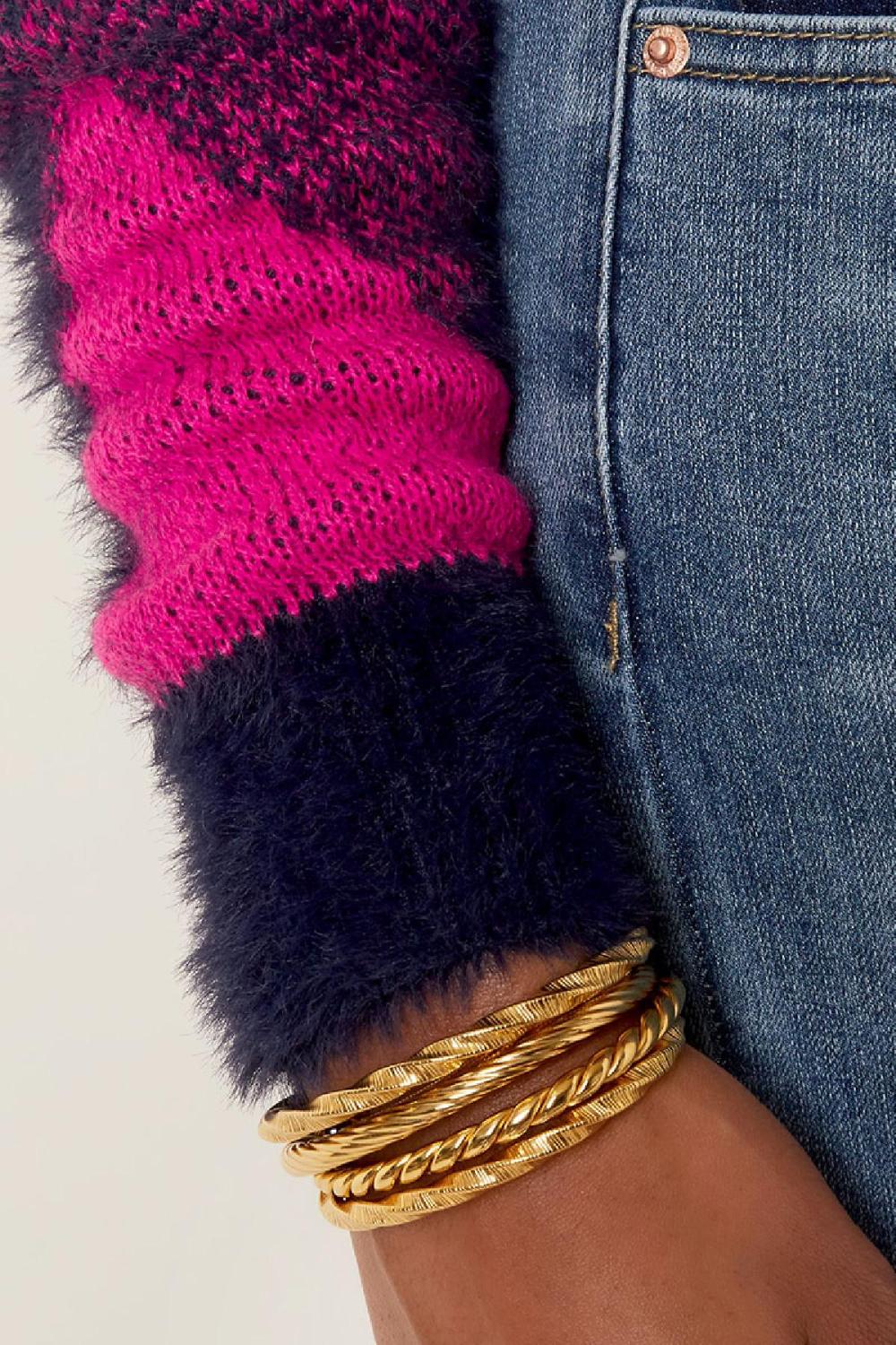 Pull À Carreaux Doux Fuchsia S/M Image8