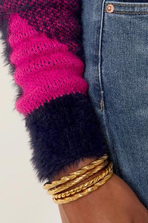 Pull À Carreaux Doux Fuchsia S/M h5 Image8