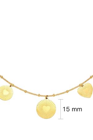 Necklace Locked In Love Couleur Or Acier Inoxydable h5 Image4