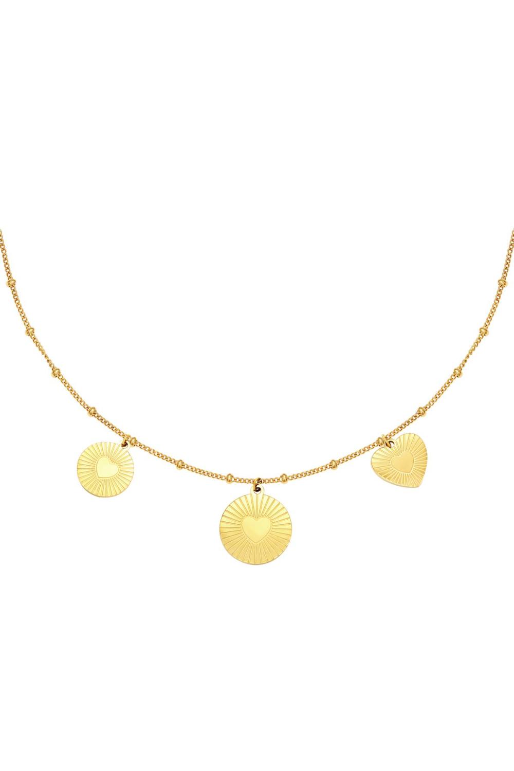 Necklace Locked In Love Couleur Or Acier Inoxydable 