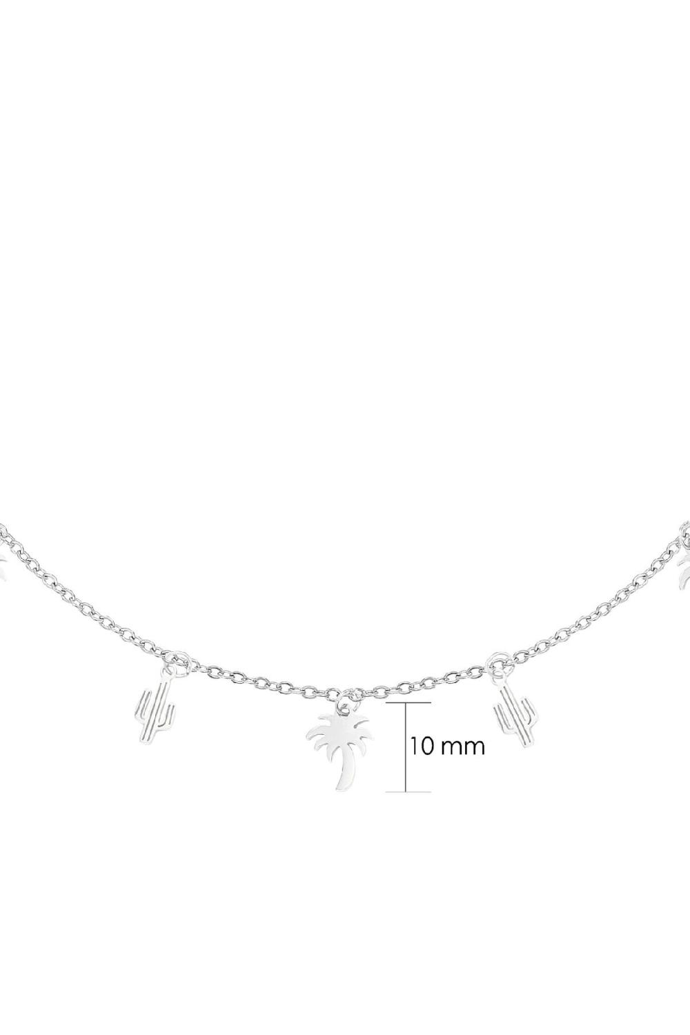 Collier Desert Argenté Acier Inoxydable Image2