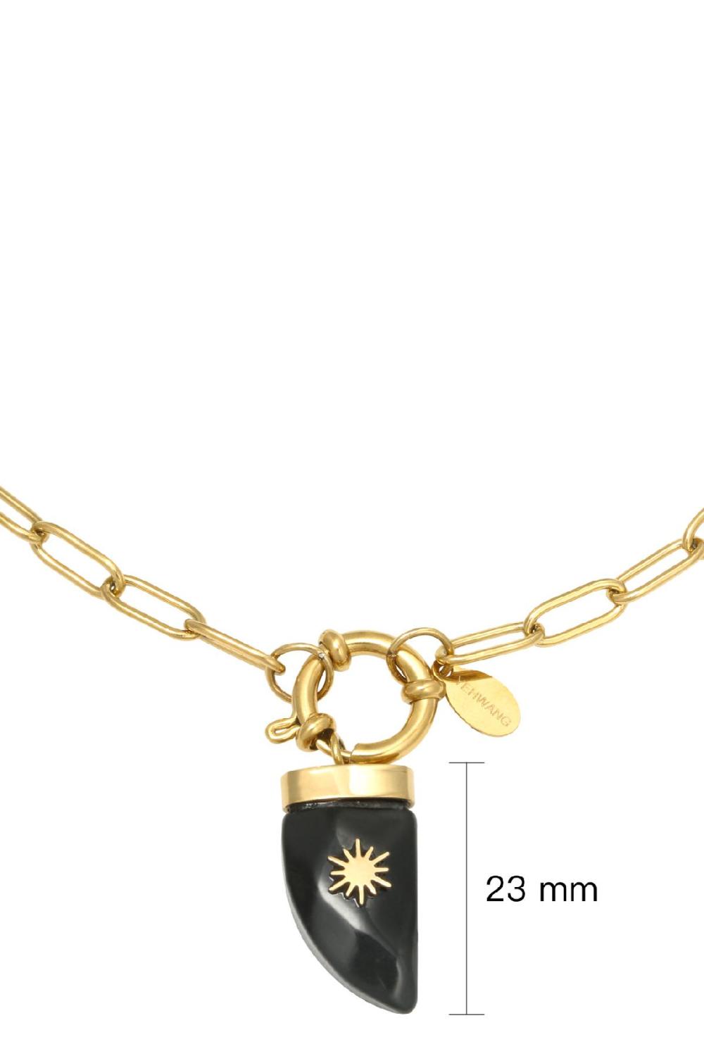 Collier Horn Acier Inoxydable h5Image2
