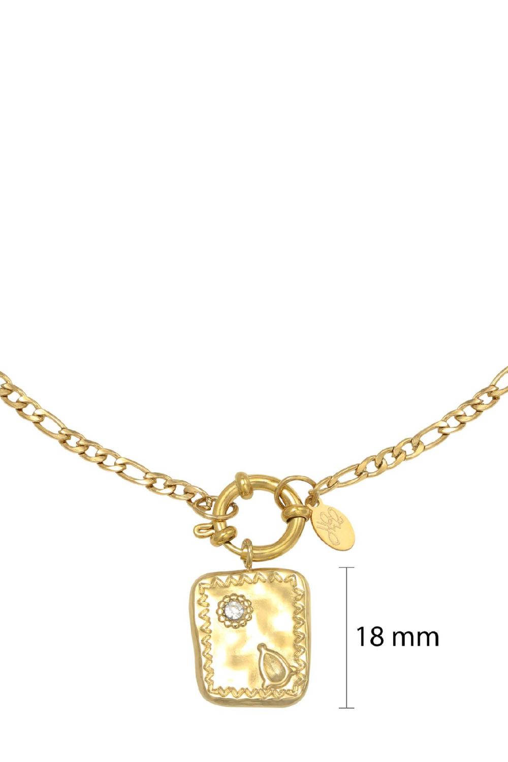 Collier Creativo Couleur Or Acier Inoxydable Image2
