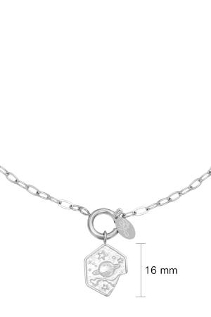 Collier Out Of Space Argenté Acier Inoxydable h5 Image2