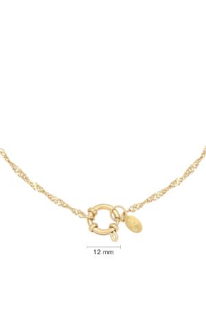 Collier Chain Dee Couleur Or Acier Inoxydable h5 Image2