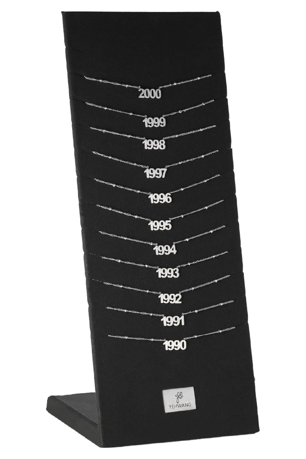 Collier Year 1995 Argenté Acier Inoxydable h5Image6