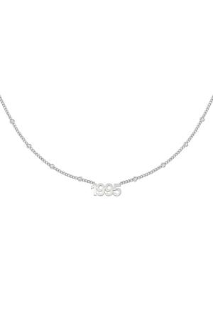 Collier Year 1995 Argenté Acier Inoxydable h5