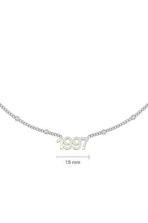 Collier Year 1997 Argenté Acier Inoxydable h5 Image2