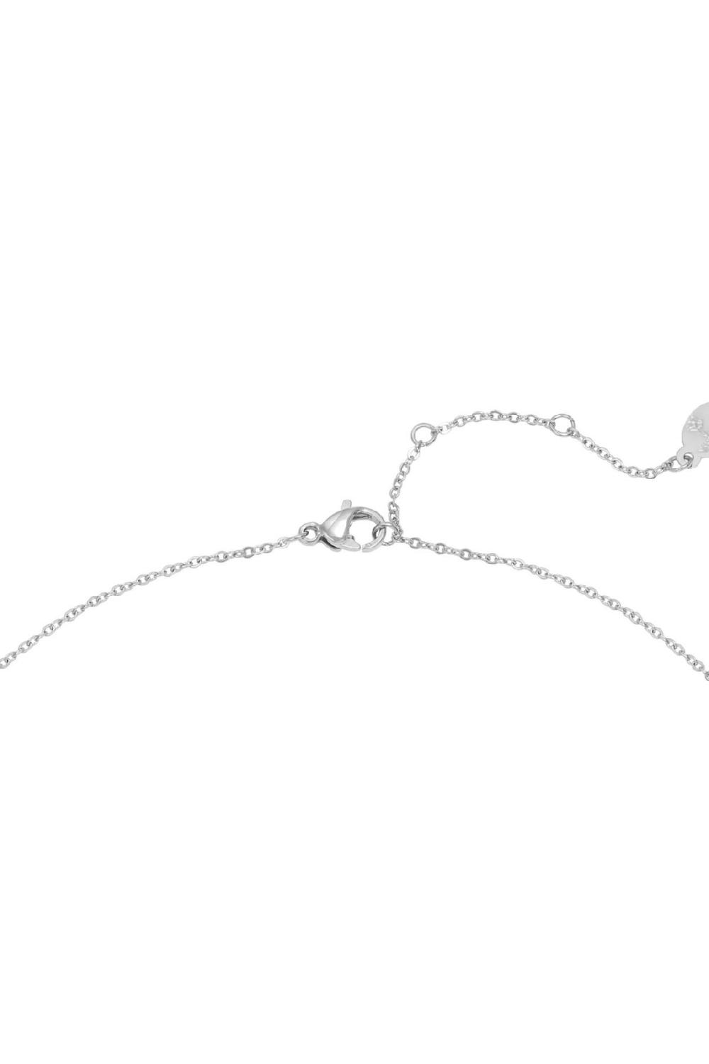 Collier Floating Triangles Argenté Acier Inoxydable h5Image2