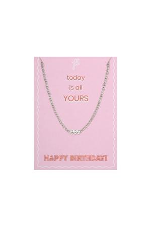 Collier Today Is Yours - 1985 Argenté Acier Inoxydable h5