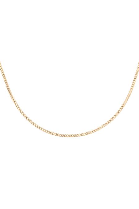 Collier Tiny Plain Chains Couleur Or Acier Inoxydable