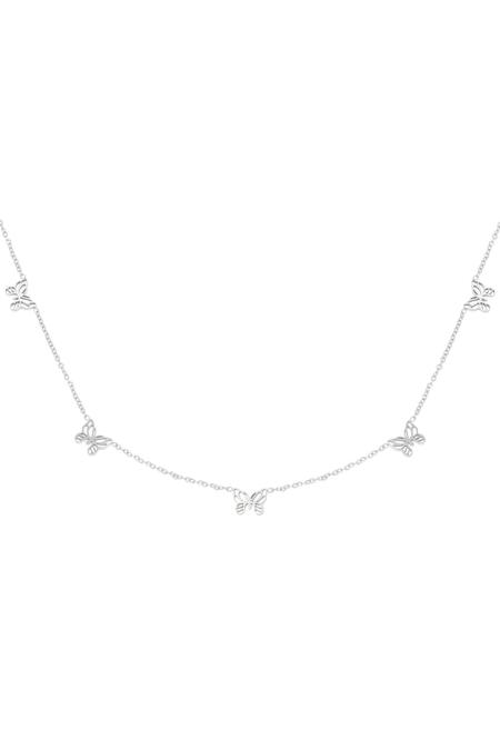Collier Little Butterflies Argenté Acier inoxydable