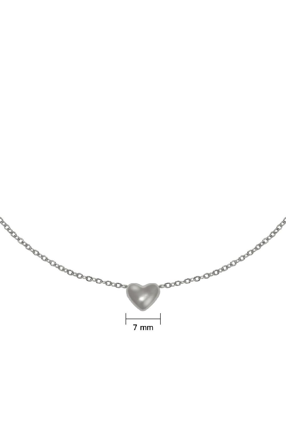 Collier Always In My Heart Argenté Acier Inoxydable h5Image4