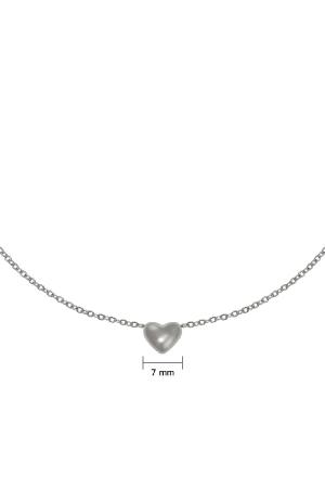 Collier Always In My Heart Argenté Acier Inoxydable h5 Image4