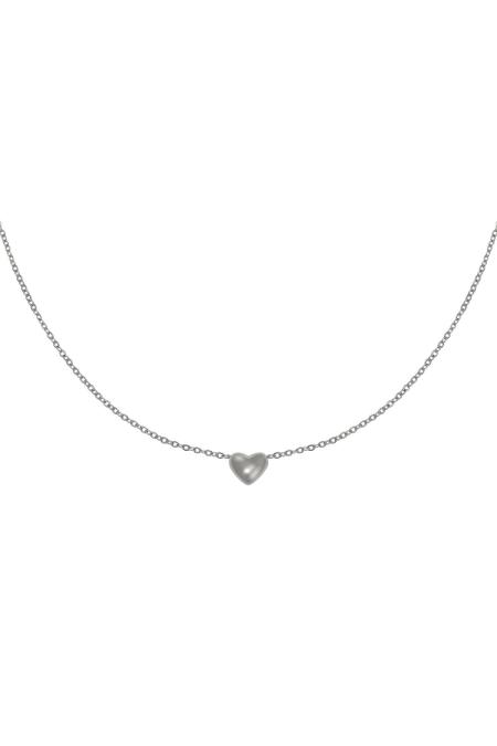 Collier Always in my Heart Argenté Acier inoxydable