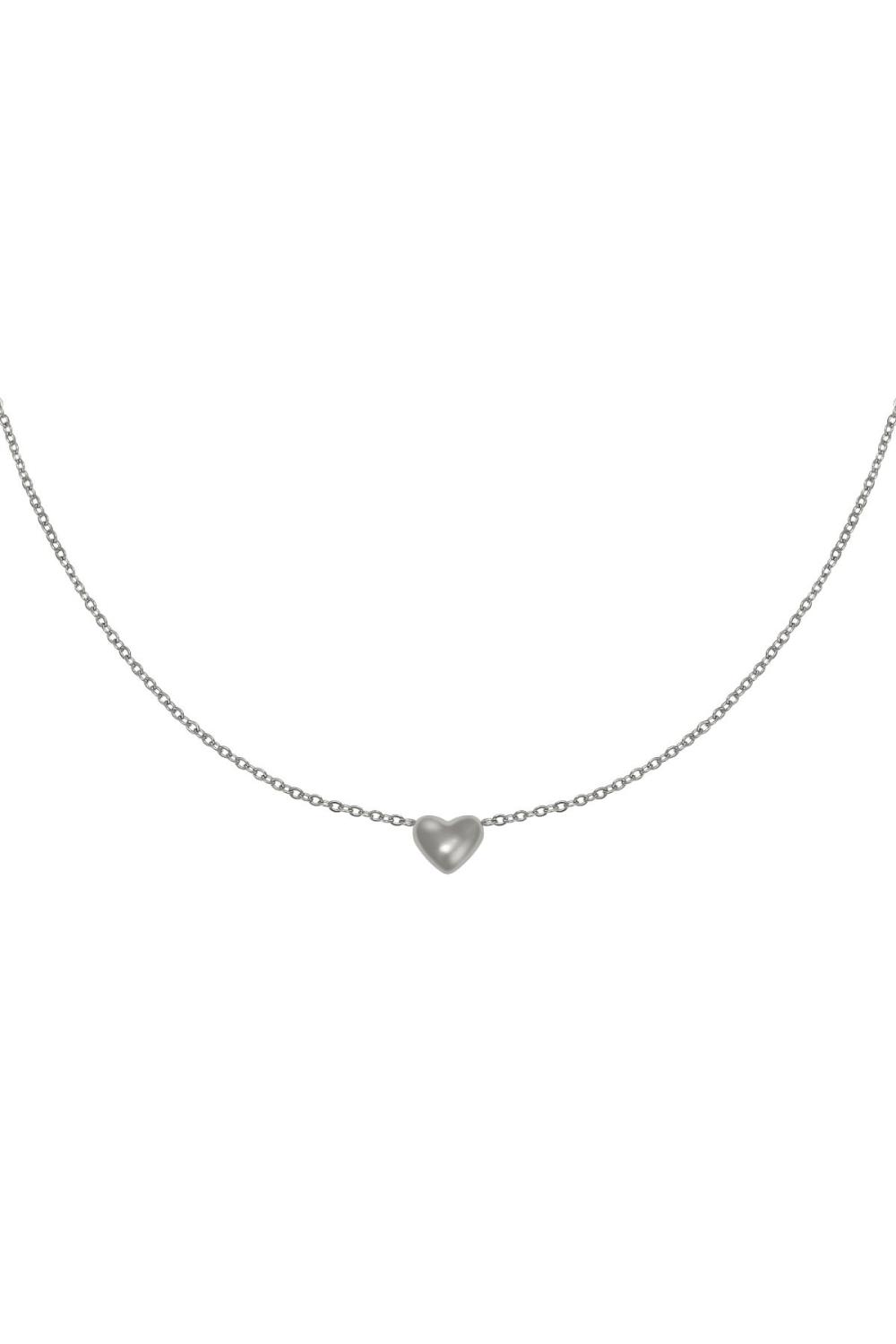 Collier Always In My Heart Argenté Acier Inoxydable