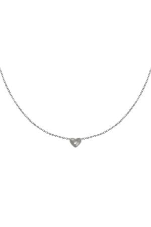 Collier Always In My Heart Argenté Acier Inoxydable h5