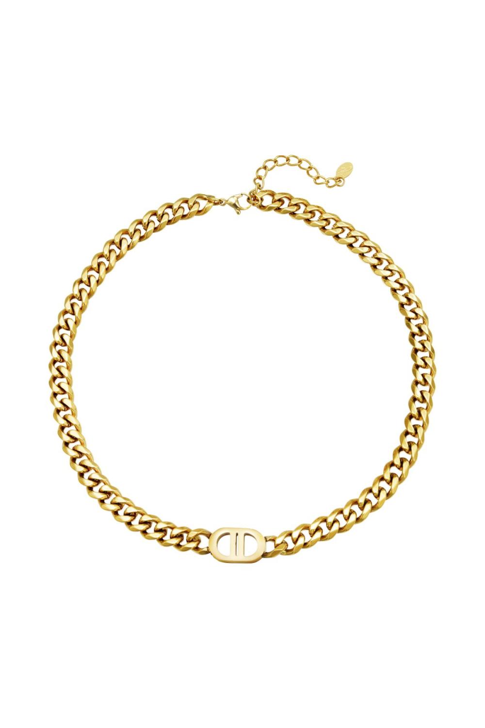 Collier The Good Life Couleur Or Acier Inoxydable 