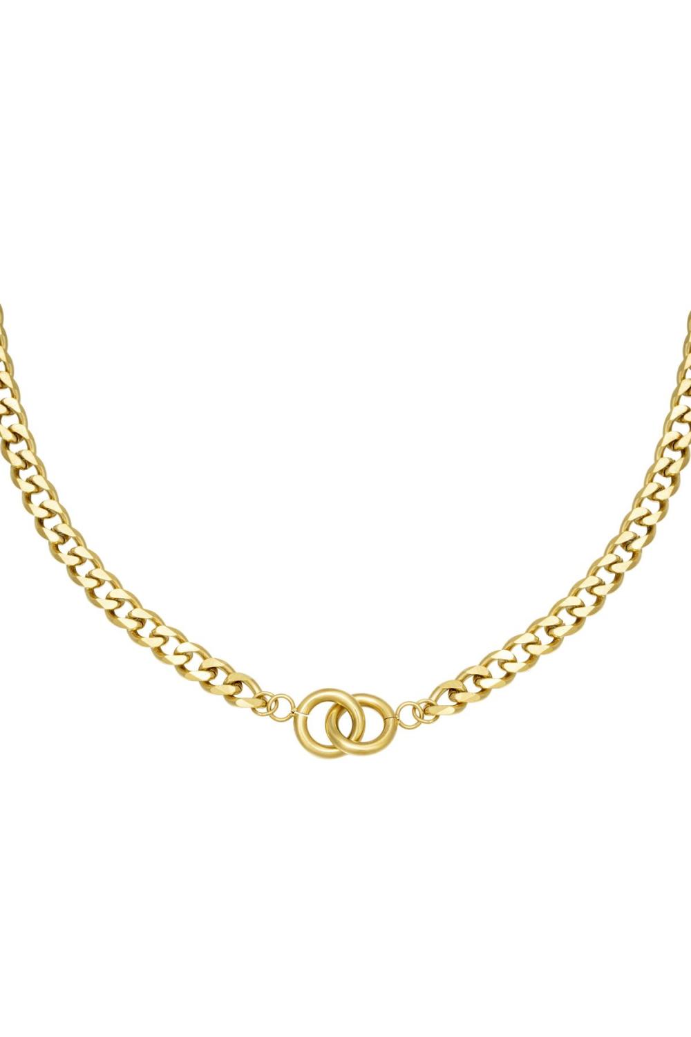 Collier Intertwined Argenté Acier Inoxydable 