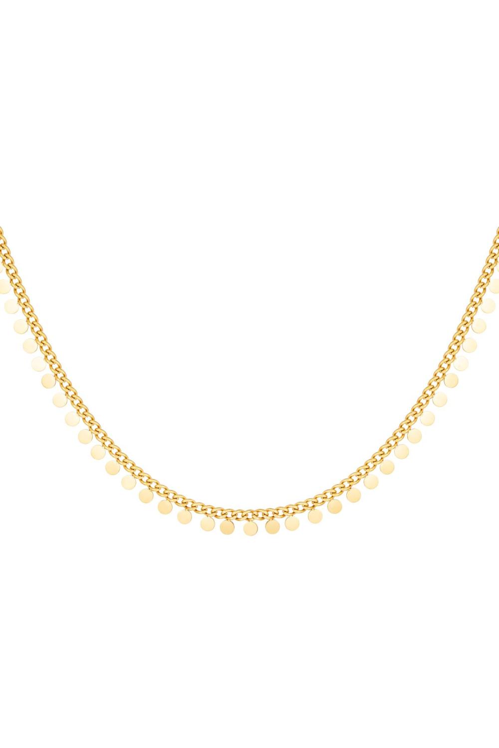 Cercles De Collier En Acier Inoxydable Couleur Or 