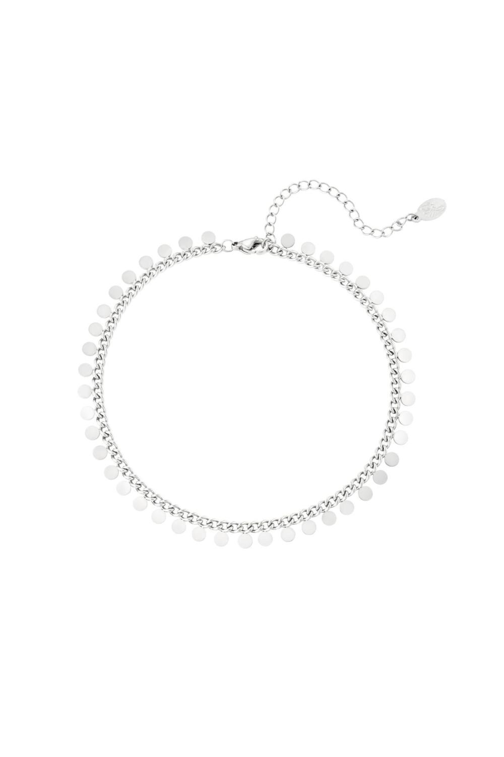 Cercles De Cheville En Acier Inoxydable Argenté (Pack With Plastic Bag)