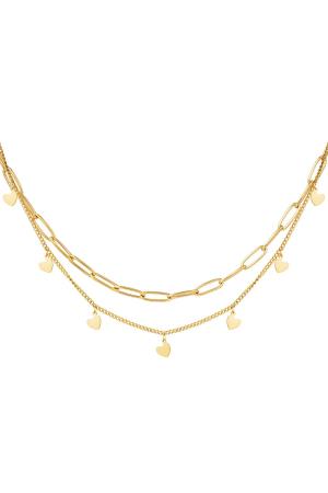 Collier Chaîne Mon Coeur Argent Argenté Acier Inoxydable h5