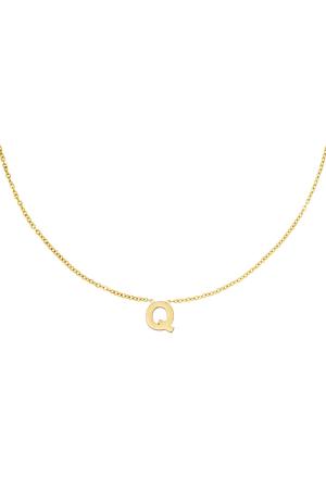 Collier En Acier Inoxydable Initiale C Couleur Or h5 