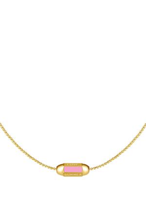 Collier Summer Love Multicolore Multicouleur Acier Inoxydable h5 Image2