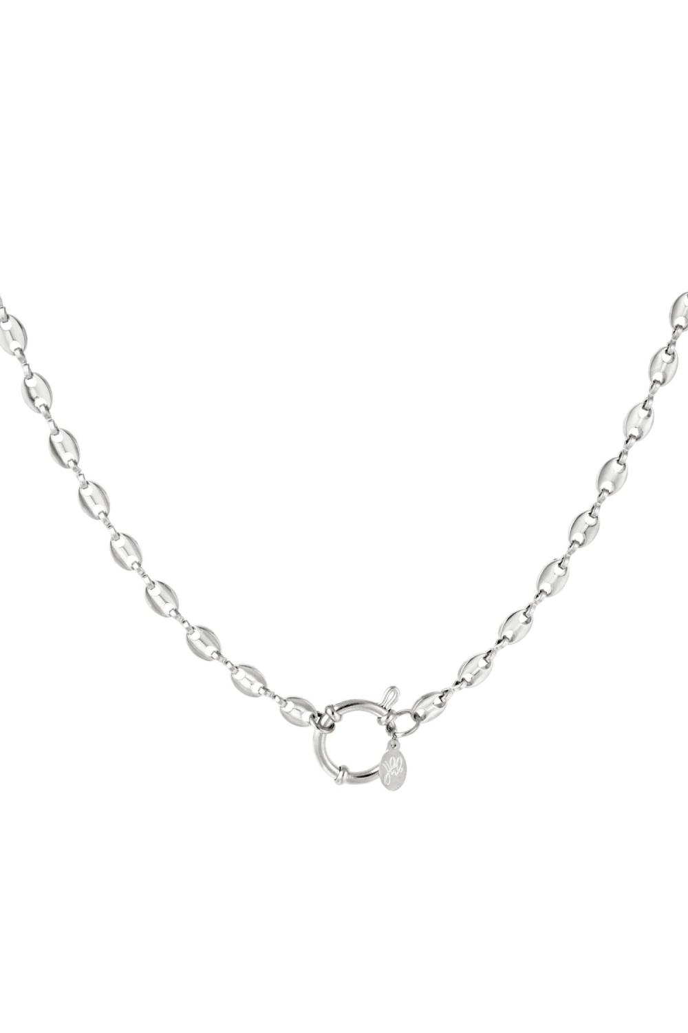 Collier À Mailles En Acier Inoxydable Couleur Or 