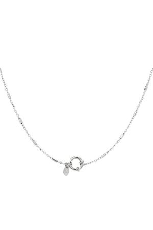 Collier En Acier Inoxydable Argenté h5