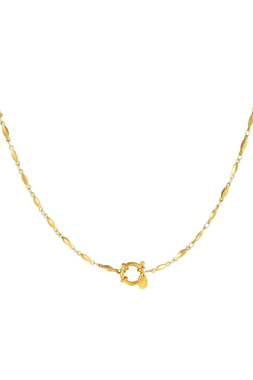 Collier En Acier Inoxydable Couleur Or