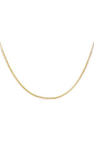 Collier Éblouissant Blanc Acier Inoxydable h5