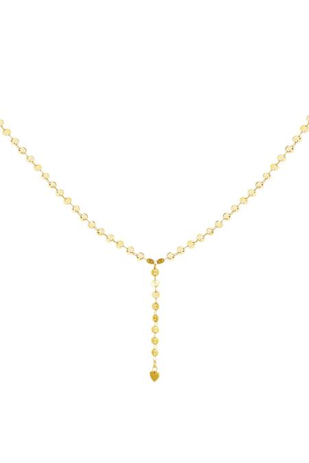 collier chaîne en y en acier inoxydable couleur or
