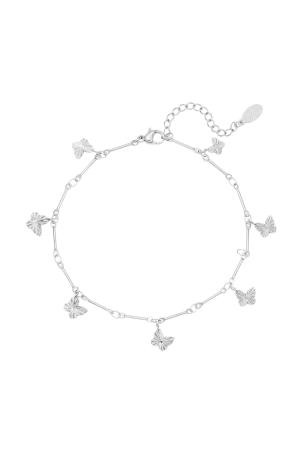 Papillon De Cheville En Acier Inoxydable Argenté h5