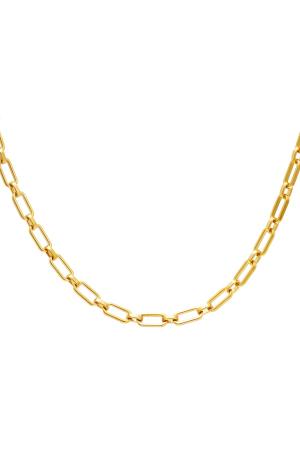 Collier Déclaration En Acier Inoxydable Couleur Or h5