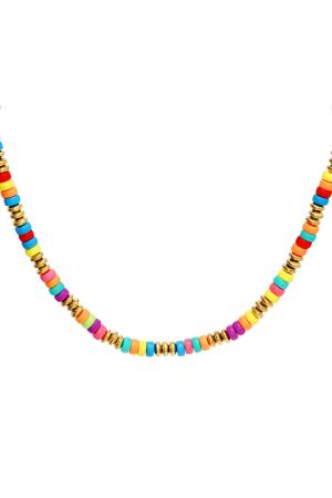 Collier De Perles Colorées Multicouleur Polymer Clay h5 